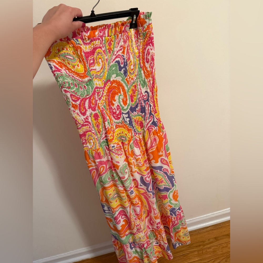Lavender Brown Vibrant Floral Maxi Dress
